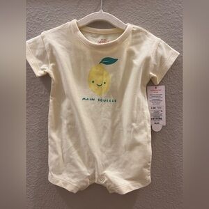 Cat & Jack Cream Baby Onesie